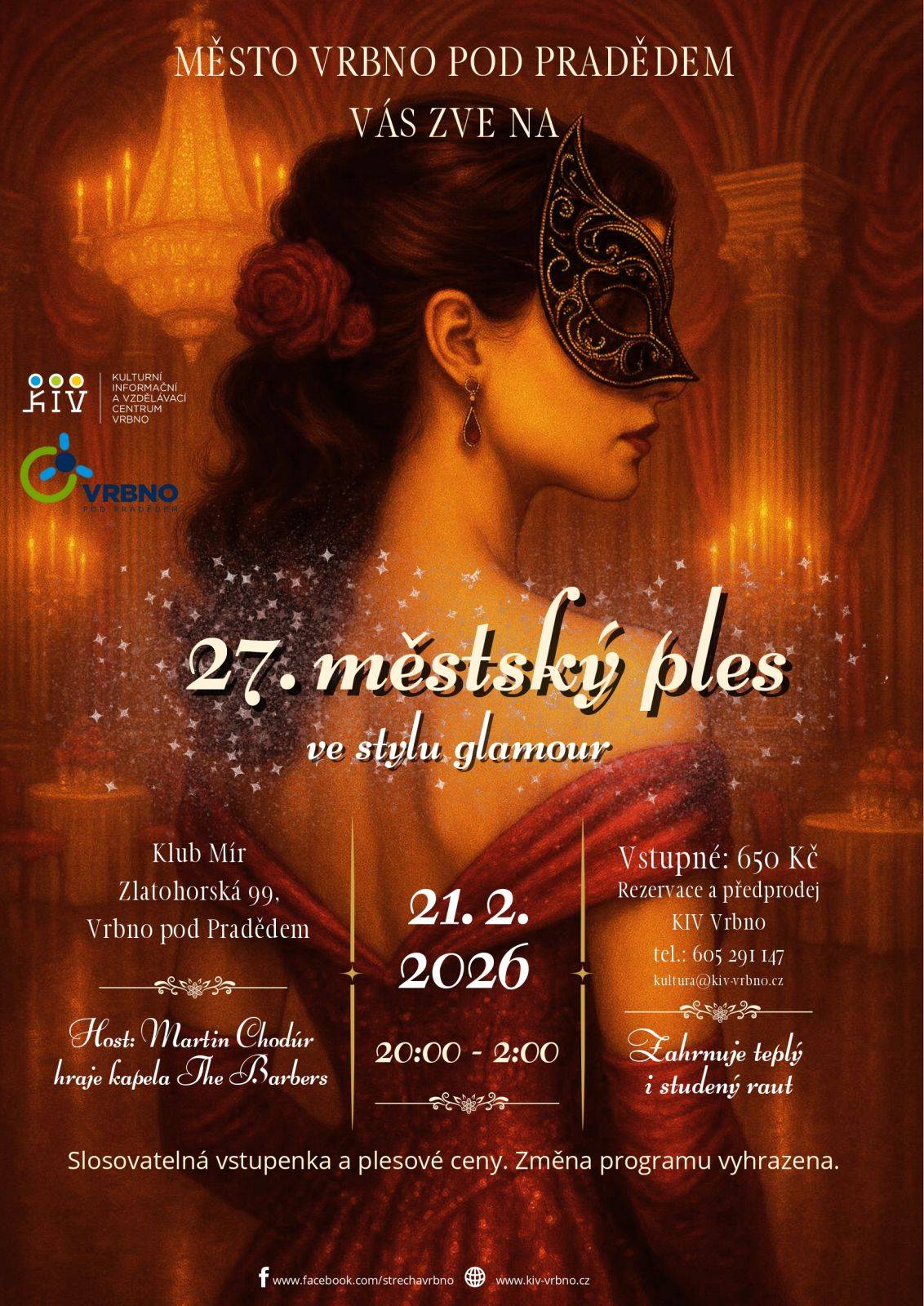 27. městský ples ve Vrbně pod Pradědem