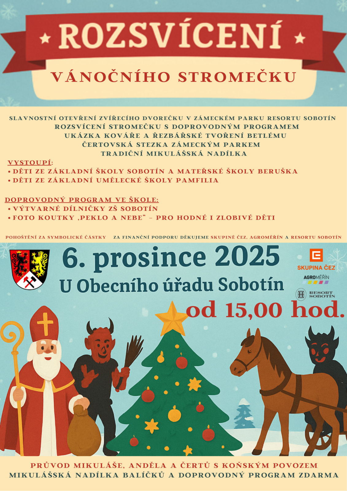 Rozsvícení vánočního stromečku