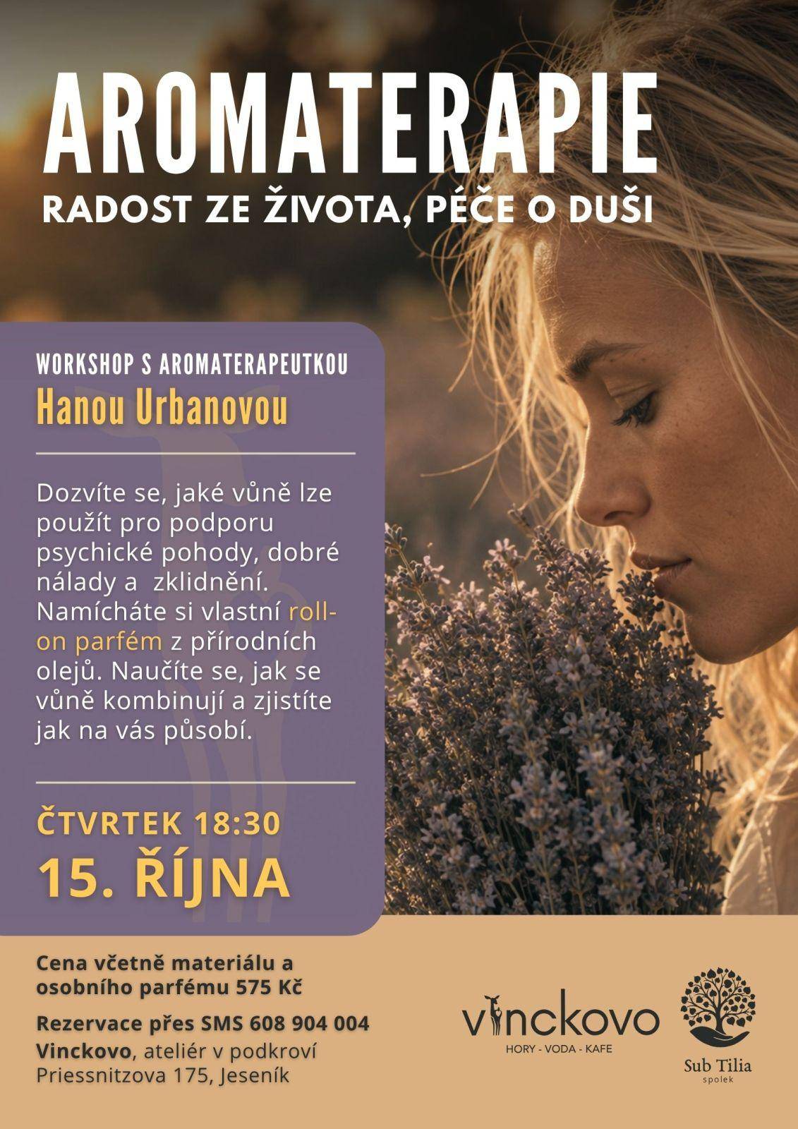 AROMA WORKSHOP - Péče o duši a radost ze života