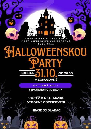HALLOWEENSKÁ PÁRTY PRO DOSPĚLÉ