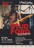 Stud Ford (USA) - Blues Alive tour 2026 + výstava o kořenech North Mississippi Hill Country Blues v Tančírně